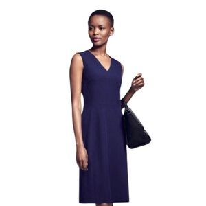 M.M. Lafleur Annie Dress in Indigo Blue Size 12
